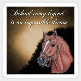 Secretariat - Quote Sticker